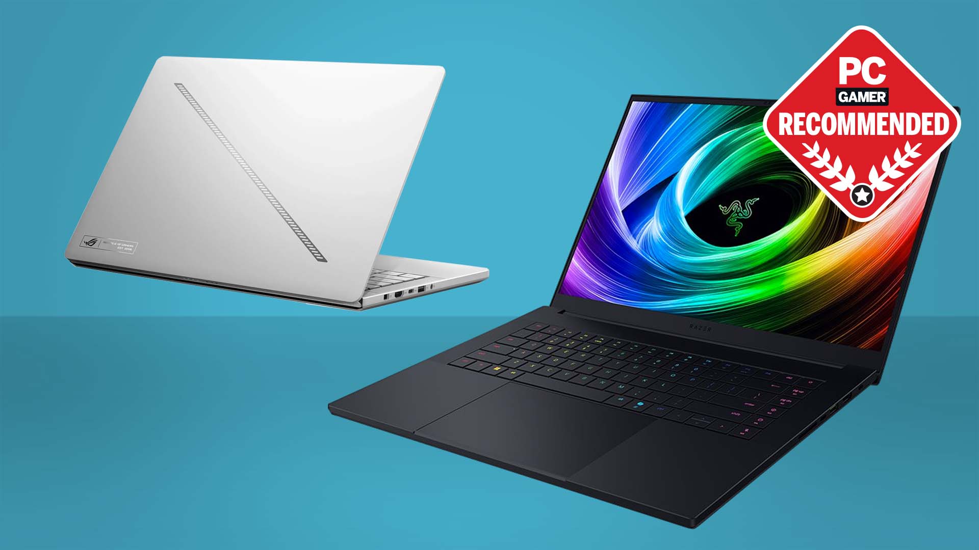 Asus Zephyrus G14 and Razer Blade 16 gaming laptops