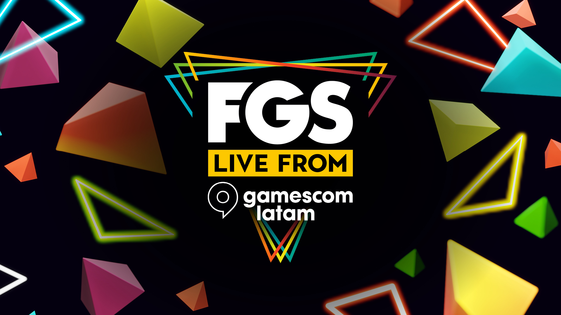 The logo for FGS Live from Gamescom LATAM.
