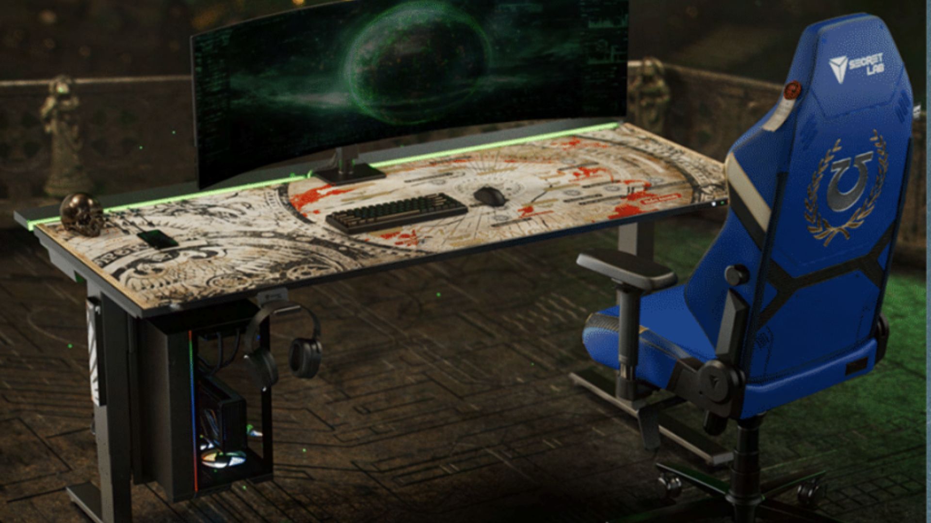 Secretlab Magnus Pro in a Warhammer 40,000 variant