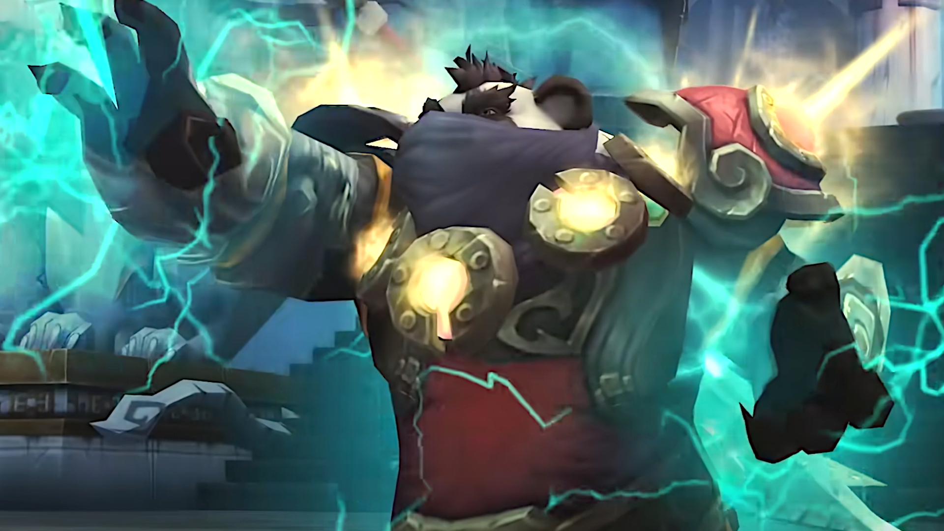 An image of a Pandaren holding jade lightning in Mists of Pandaria: Remix.